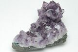 Dark Purple Amethyst Cluster - Very Large Crystals #211965-2